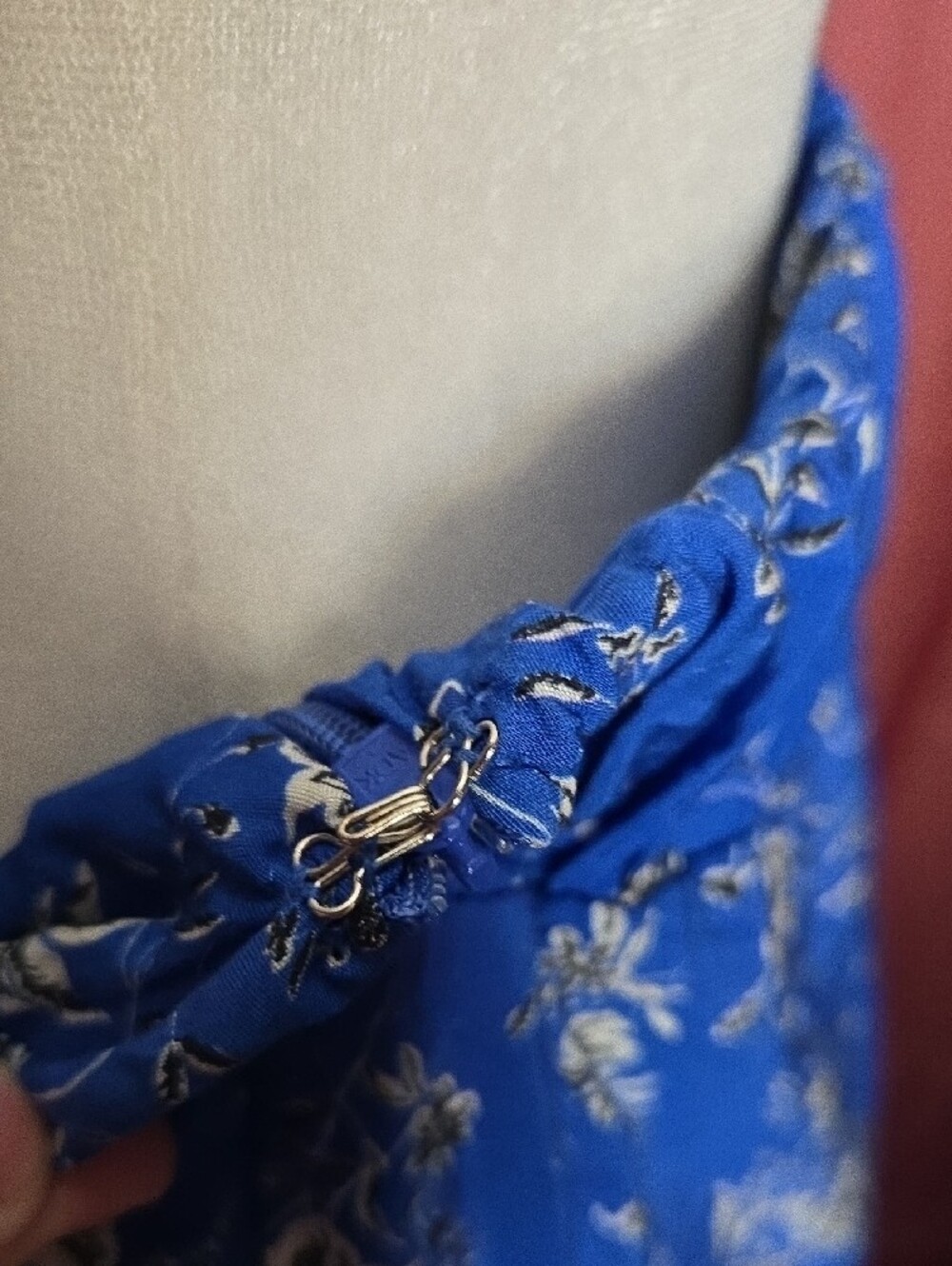 white birch Royal Blue Floral Wide-Leg Pants - Picture 6 of 6